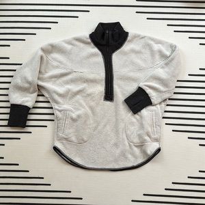 Free People Movement oversized Sherpa 1/2 zip- size S